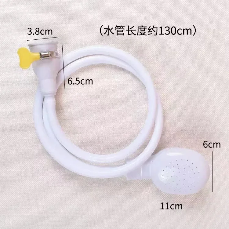 Boquilla de ducha de plástico Simple para mascotas, suministros de limpieza para baño, conexión rápida, productos para mascotas - imagen 3