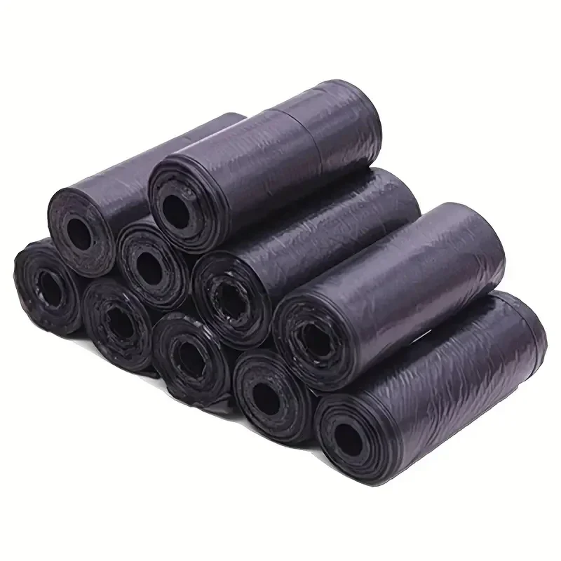 Nueva bolsa para excrementos de perros enrollada, bolsa para excrementos de limpieza al aire libre para mascotas, gruesa, biodegradable, con punto de interrupción, bolsa para excrementos de perros y gatos - imagen 2