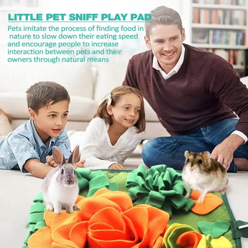 SnuffleMat-estera de alimentación interactiva, rompecabezas de comida para perro, juguete de excavación, Busters de aburrimiento, alivio del estrés para gato y conejo - imagen 5