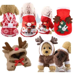 Disfraz de Navidad sudadera con capucha para perros Chihuahuas y Yorkshire