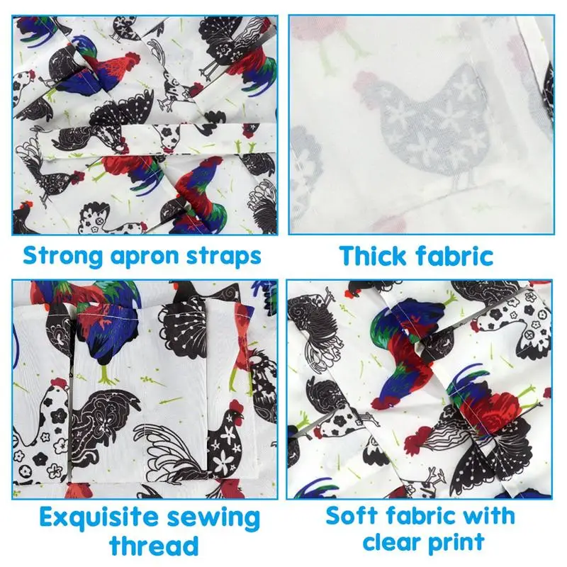 Delantal de recolección de huevos de pollo con bolsillos, accesorio para colección de huevos, gallo, pollo - imagen 2