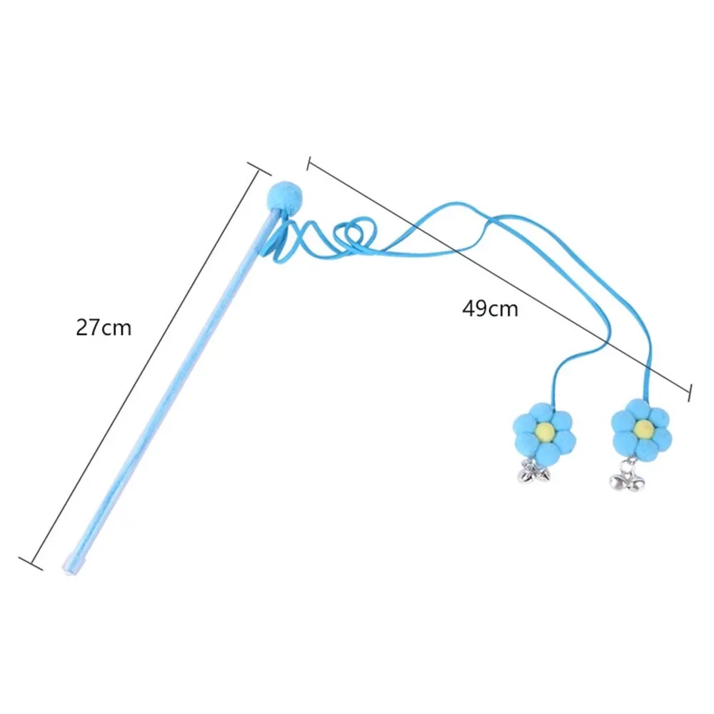 Bola de piel para gato, juguete con borla interactivo, divertido - imagen 3