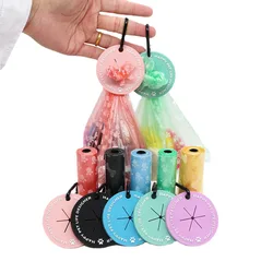 Portabolsas con clip para excrementos de perro – Dispensador para paseo