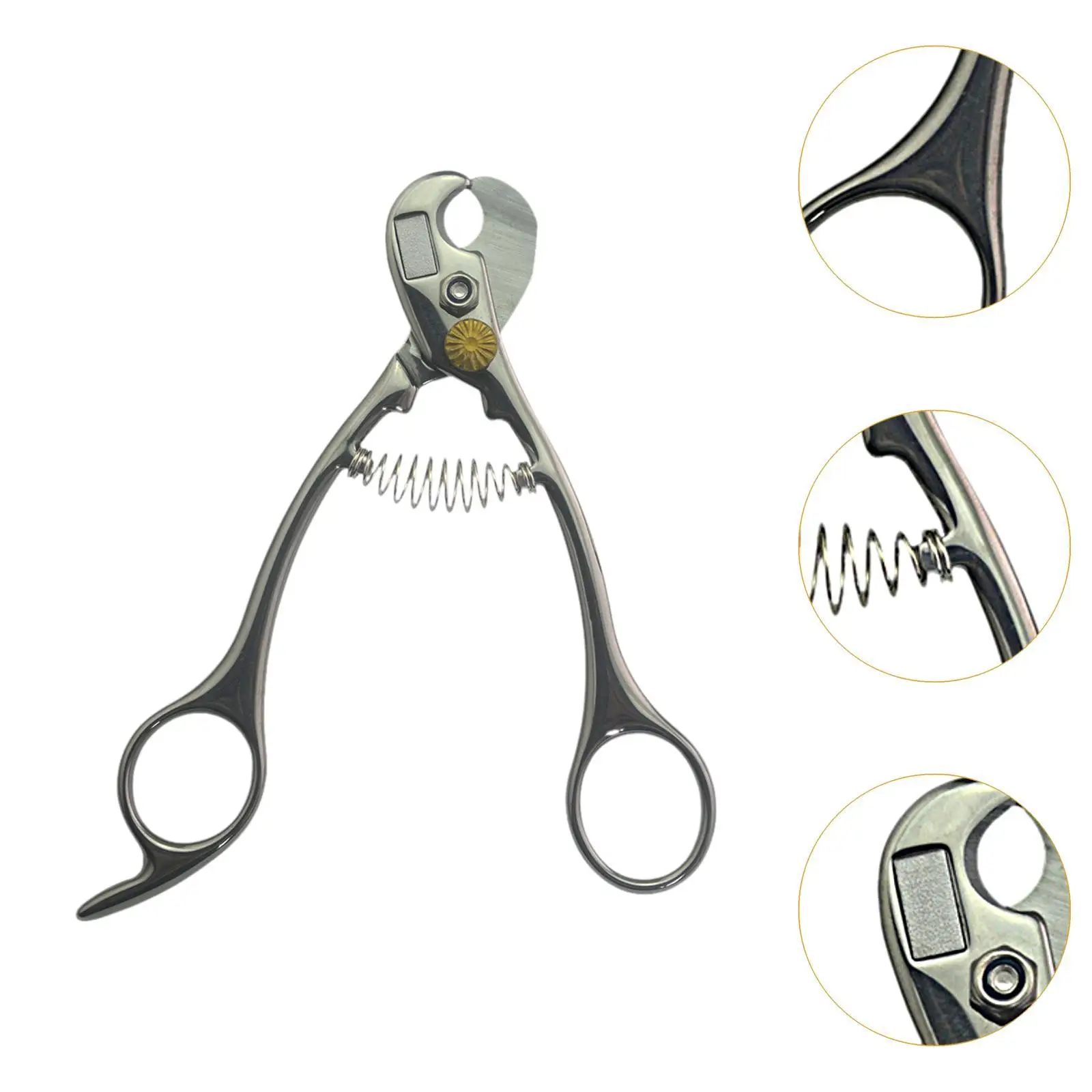 Cortauñas para perros, recortador de garras, con cerradura, herramienta profesional de aseo para mascotas con resorte trasero, cuidado de las garras para pájaros, gatos pequeños, perros y cachorros - imagen 5