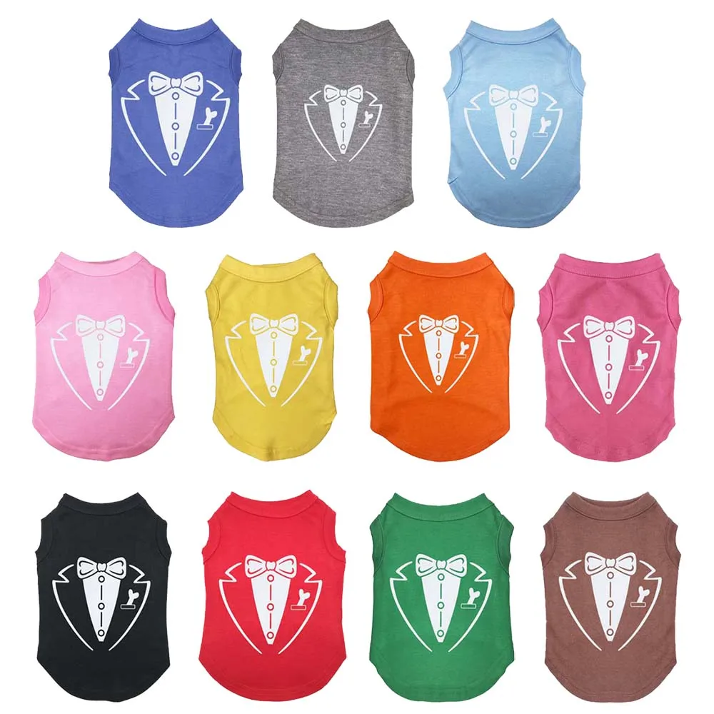 Ropa con patrón del FBI para perros, camiseta de verano para perros pequeños y medianos, chaleco para gatos y cachorros, disfraz para mascotas, envío directo - imagen 2