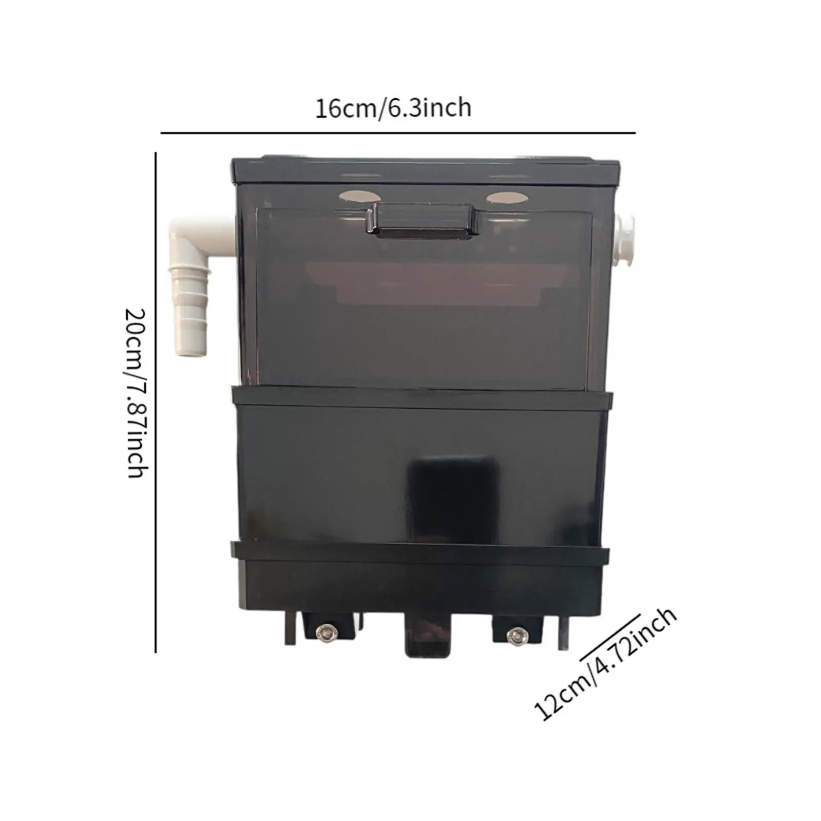 Aquarium Hanging Filter Box for Small Fish Tank DIY Water Flow Quiet External Filtration Box Filtration System Pipe Filter