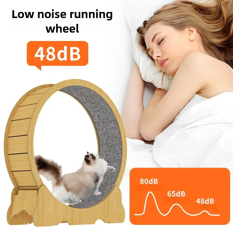 XL, cinta de correr grande silenciosa para gatos, juguete, rueda para correr, cinta de correr para gatos, alfombra desmontable, ejercicio físico para mascotas, mascotas, Parkour Home - imagen 2