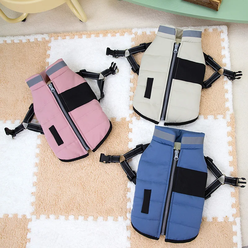 Ropa cálida de invierno para perros, chaqueta reflectante para cachorros, ropa gruesa para mascotas para perros pequeños y medianos, ropa para Chihuahua Yorkie - imagen 2