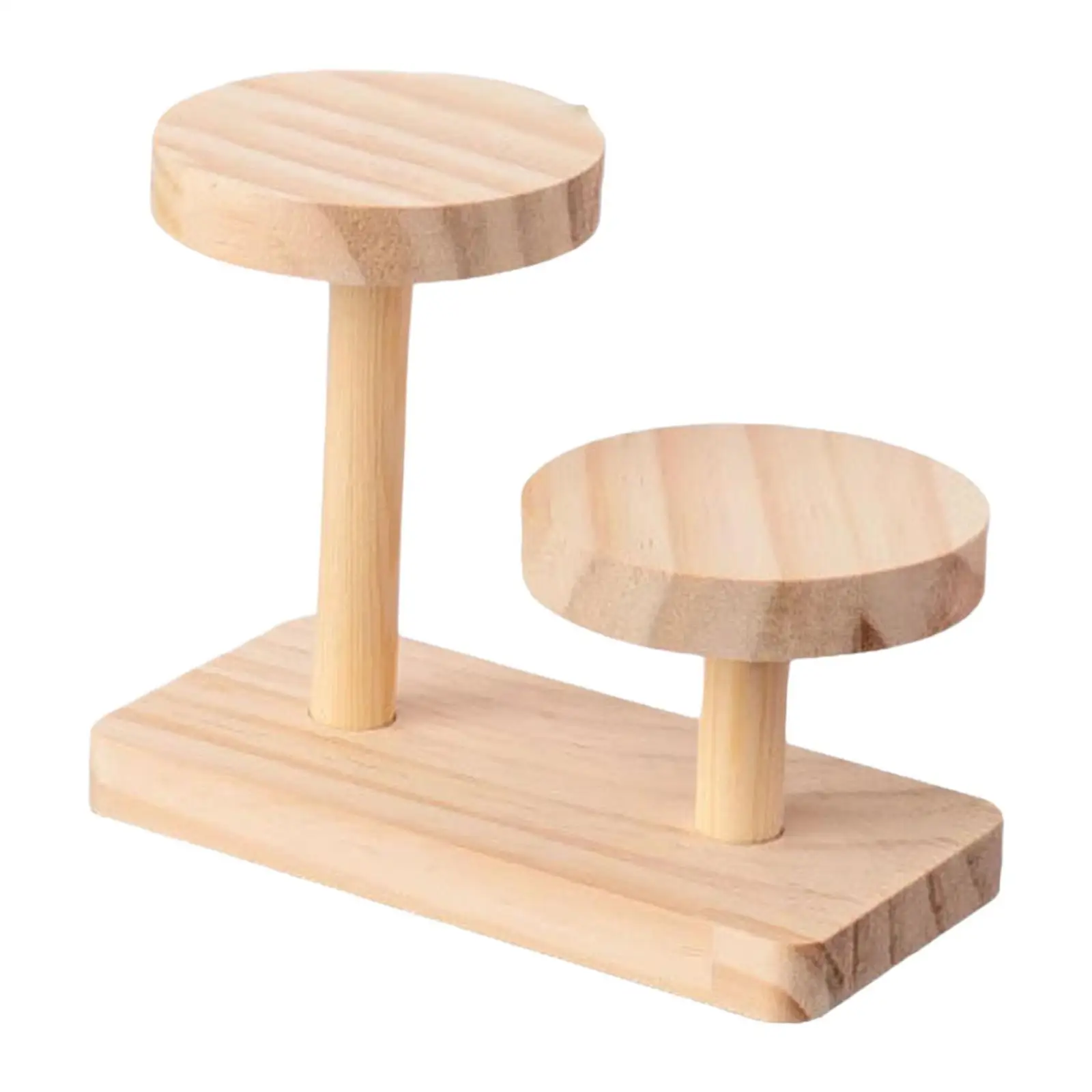 Wooden Display Rack Multi Layer Wooden Display Holder Shelf Rack Wood Organizer for Watch Desktop Glasses Countertop Jewelry