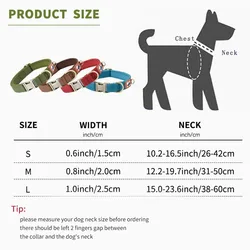 Collar para perro hebilla aleación forro algodón suave