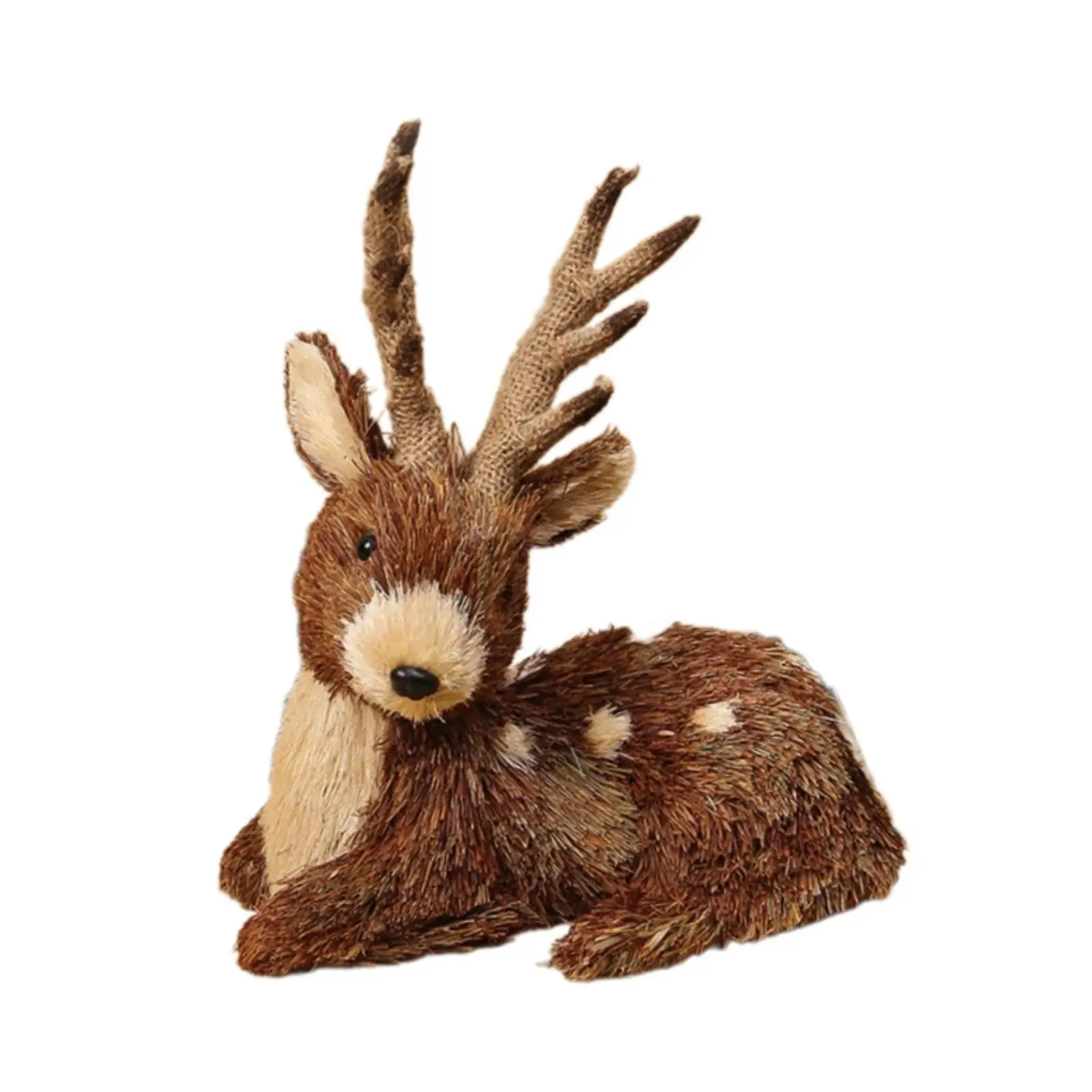 Christmas Deer Figurine Ornament Home Furnishing Decorative Table Centerpiece Creative Gift Christmas Decor for Farmhouse