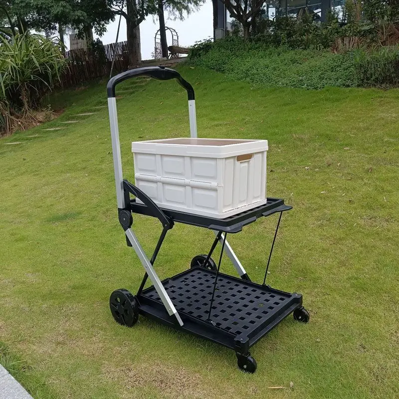 Carro de transporte plegable con ruedas grandes para accesorios de mascotas - imagen 4