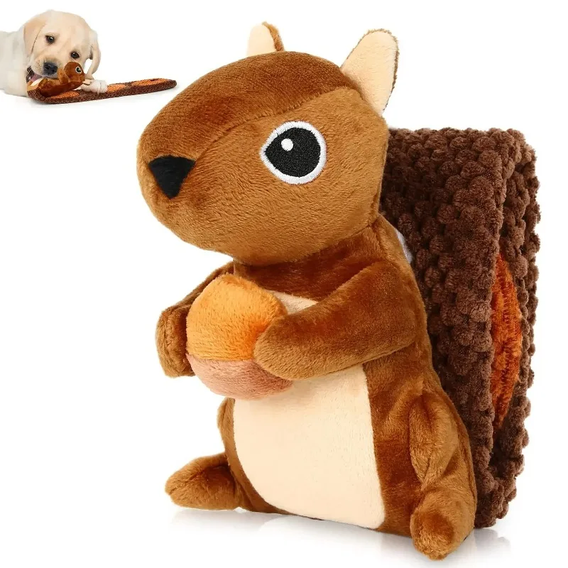 Juguete chirriante con compartimento para treats - Peluche para perro