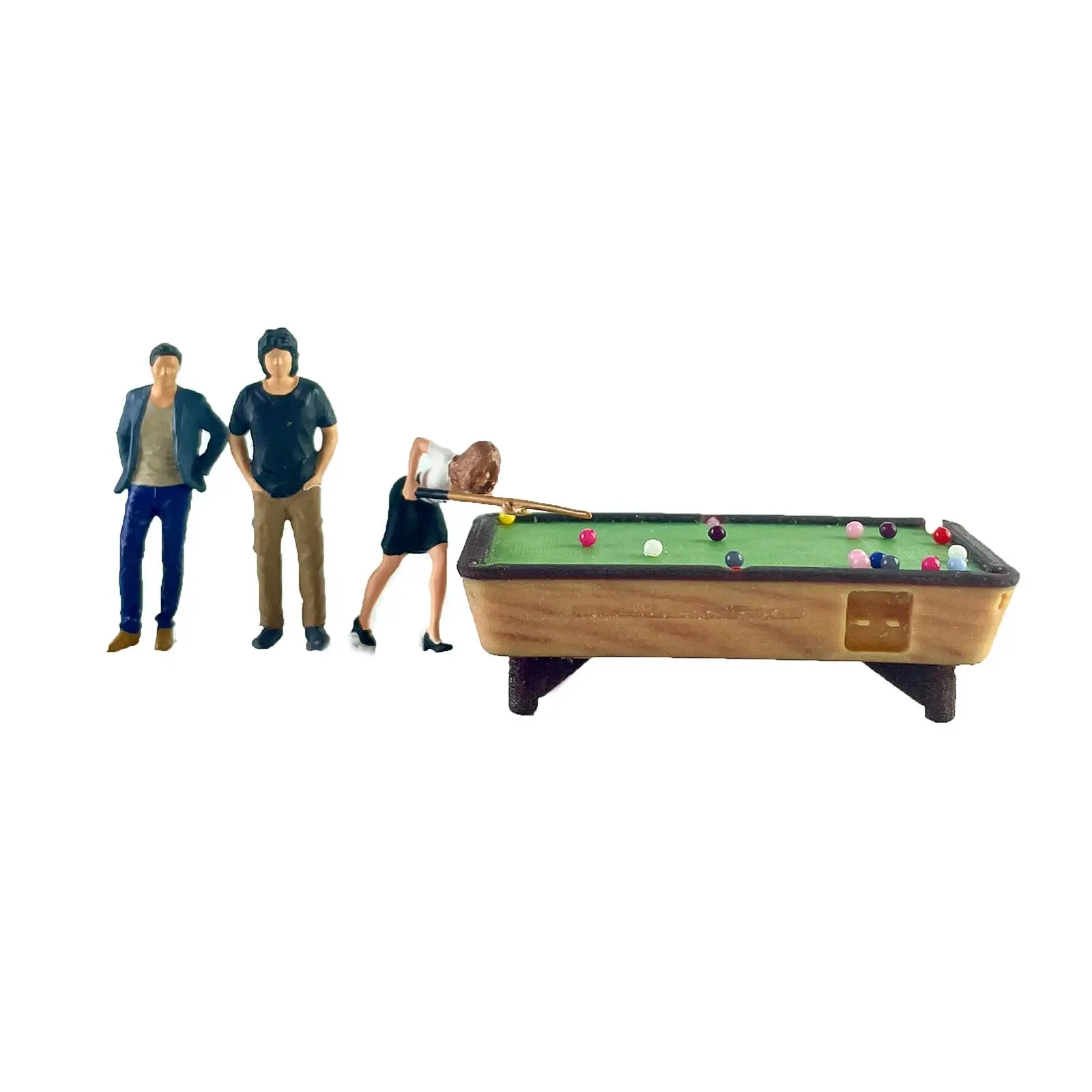 Mini Billiards Model Set Fairy Garden Layout Decoration 1:64 People Figure Model Miniatures Female Billiard Playing Dioramas Mini Billiards Model Set Fairy Garden Layout Decoration 1:64 People Figure Model Miniatures Female Billiard Playing Dioramas