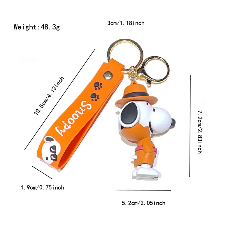 Llavero de Snoopy para coche o bolso – Decoración kawaii para dueños de perros
