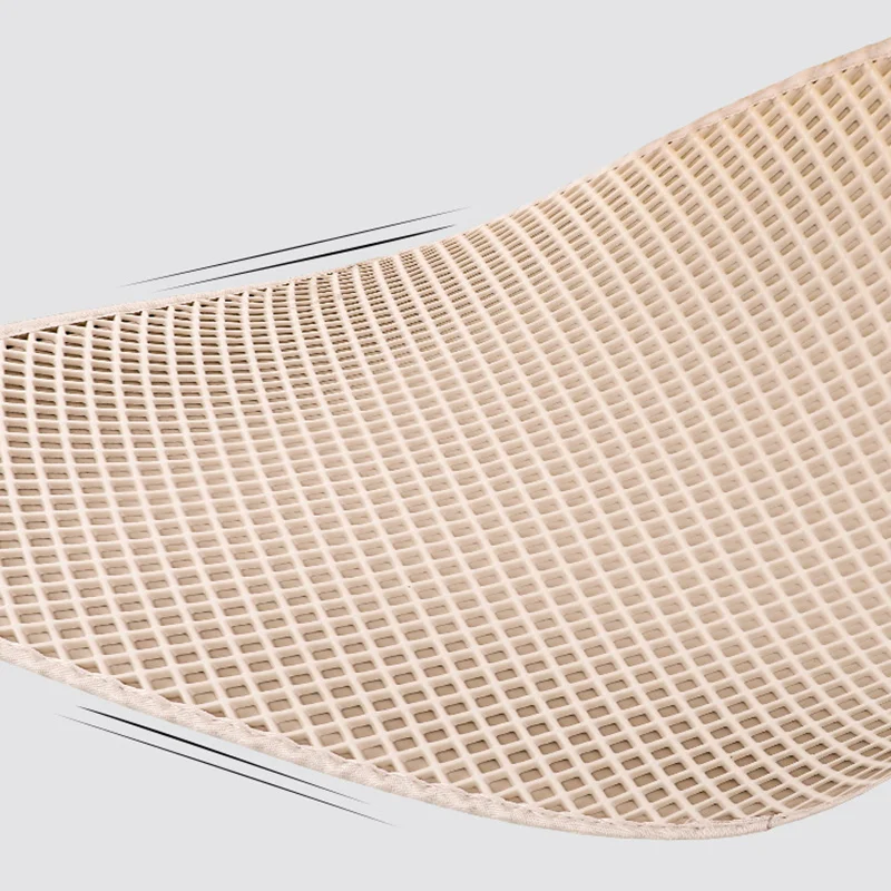 HOOPET-esterilla de arena de doble capa para gato, sartén Extra grande con filtro a prueba de salpicaduras, esterilla lavable, suministros para gatos - imagen 3