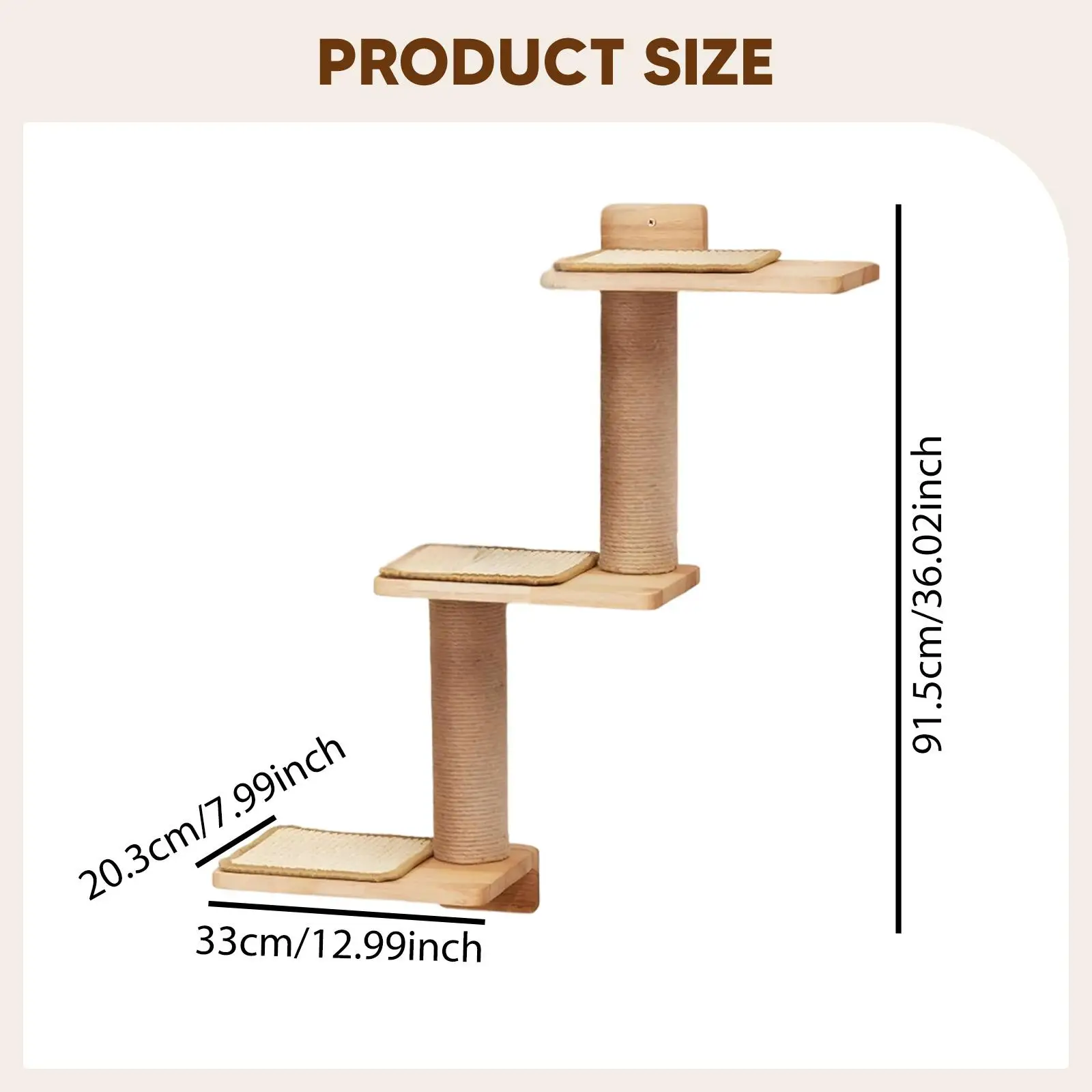 Cat Wall Shelves Steps Perch Supplies for Cats Cat Stairway for Jumping Exercise Scratching Lounging