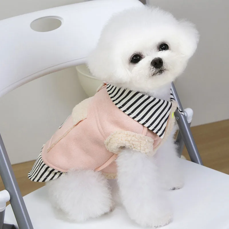 Nueva ropa para perros, abrigo de manga corta para invierno, chaqueta para perros pequeños, Dachshund, Chihuahua, ropa para mascotas, disfraz para cachorros, chaquetas, conjuntos - imagen 3