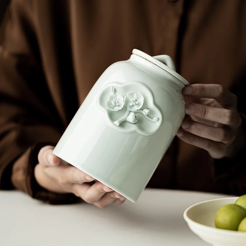 Urna de flores para mascotas, recipiente de té de cerámica sellado, recuerdos para mascotas, caja de cenizas funerarias de atajos para perros décadas, producto de recuerdo, suministros para mascotas - imagen 4