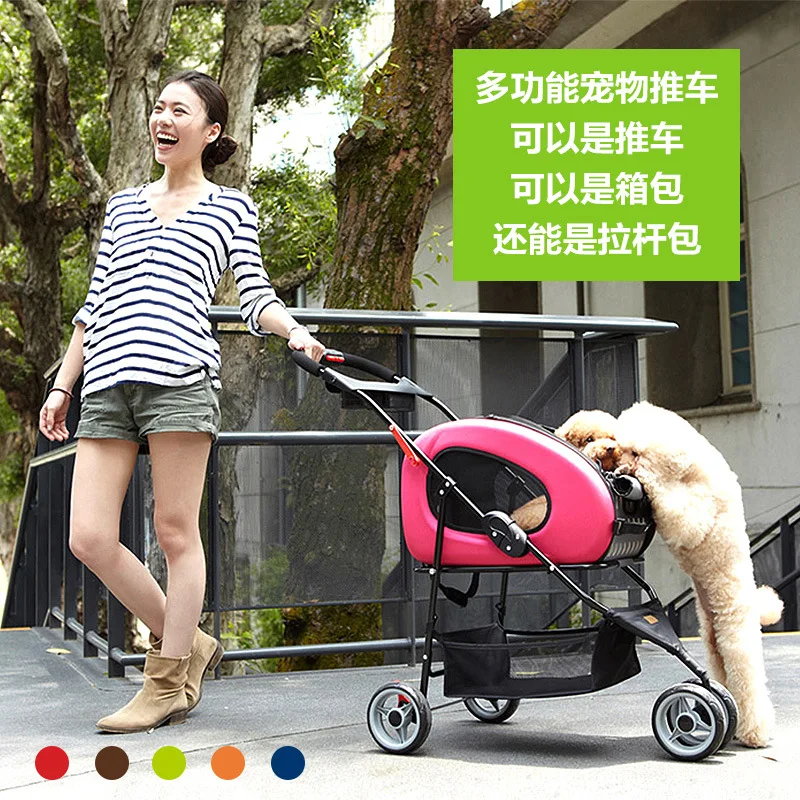 Bolsa para cochecito de mascotas, carrito para perros, carrito plegable para gatos, suministros para perros - imagen 3