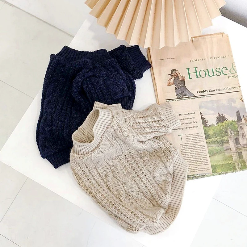 Winter High-Neck Sweater for Small Wiener Dogs Autumn Warm Coat for Badger Dogs Thick Loungewear for Small Dachshund Dogs - imagen 5