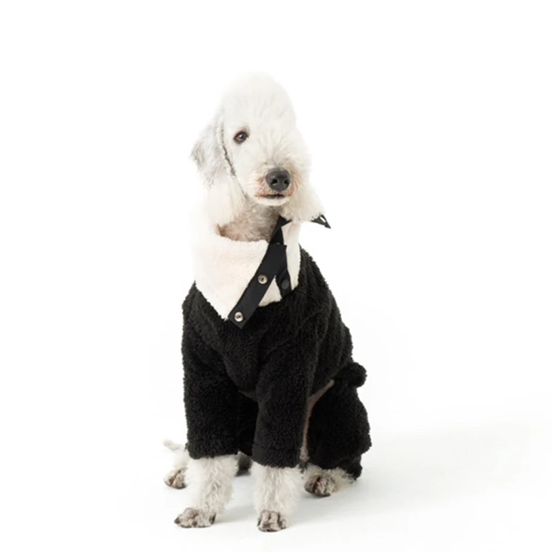 Sudadera suave de lana cálida para Whipbit, abrigo de invierno suave de 4 patas con cuello alto a prueba de viento para Italia Little Greyhound - imagen 5