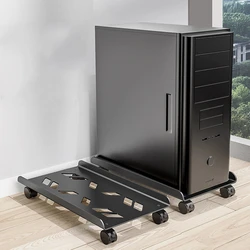 Soporte móvil para CPU en acero con ruedas - Torre de PC universal