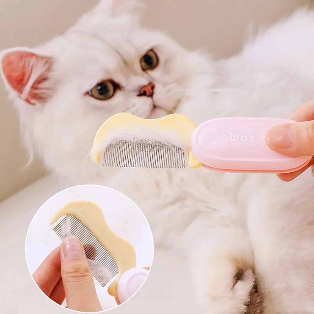 Dog Comb Dense Combs Cat Brush Foldable Pet Hair Remover Mini Face Comb Dog Cleaning Brush Massage Cat Combs Pet Grooming Combs - imagen 5