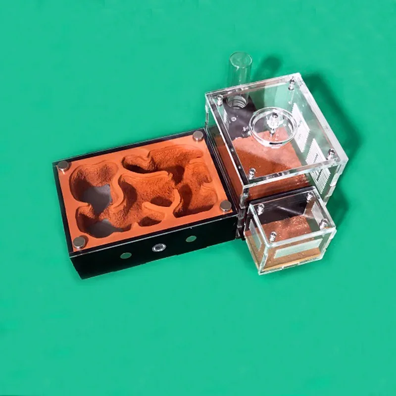 Granja de hormigas de expansión ilimitada con torre de agua externa, nido de hormigas de suelo amarillo, casa de hormigas hidratante, Castillo de taller de antill para mascotas - imagen 5