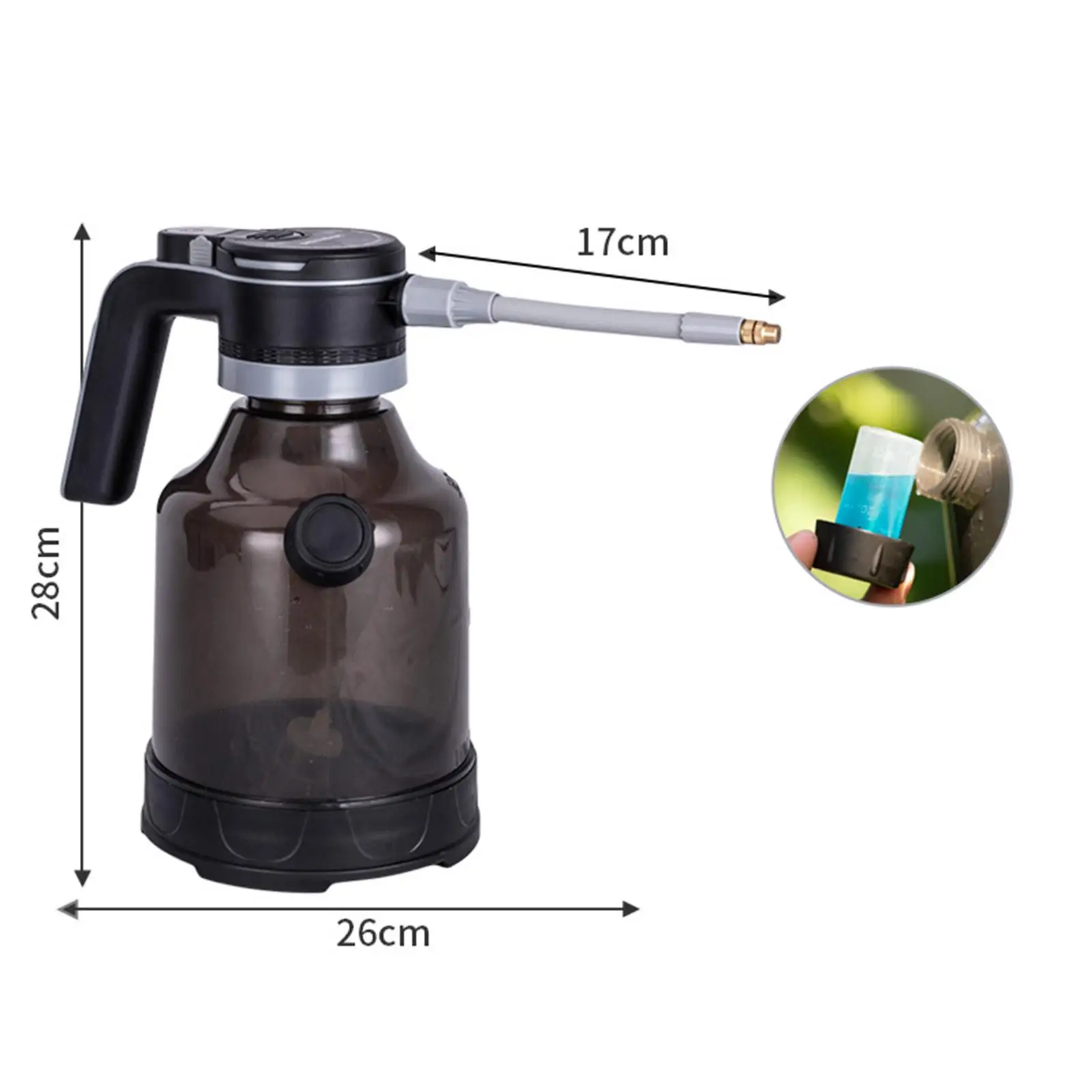 Electric Watering Can with Automatic Spraying Bottle with Visible High Pressure Electric Watering Can with Automatic Spraying Bottle with Visible High Pressure