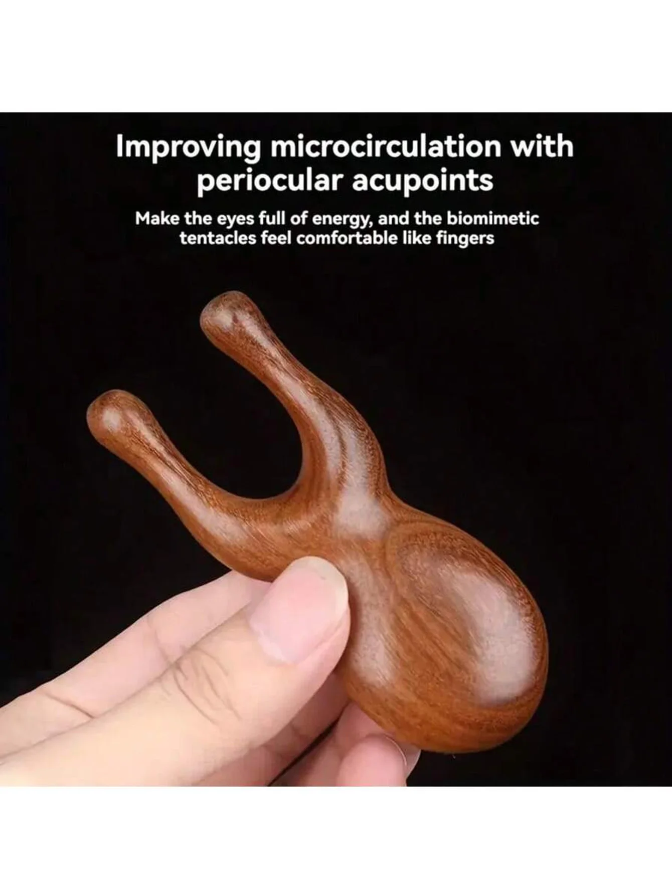 Peine madera para gato y perro masaje facial cepillado - imagen 3