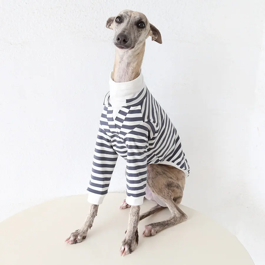 Camisa de algodón rayada para perros – Ideal para primavera y verano - imagen 3
