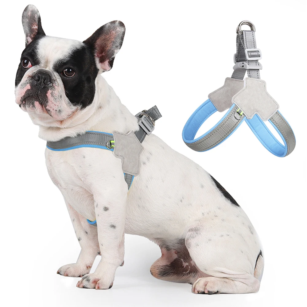 Arnés para perros, correa reflectante ajustable para el pecho para perros pequeños y medianos, malla para gatos, arnés transpirable para cachorros, chaleco, suministros para Yorks - imagen 2