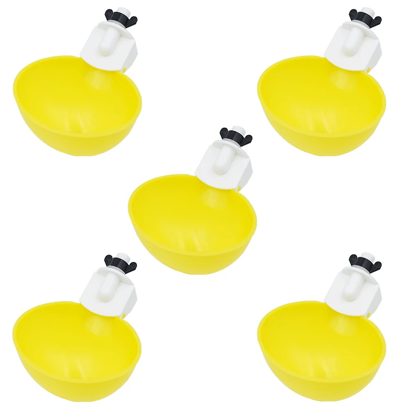 Cuenco bebedero para pollos, vasos de agua colgantes para beber pato, dispensador de fuente, herramientas, suministros para animales de granja, 3/6 piezas - imagen 2