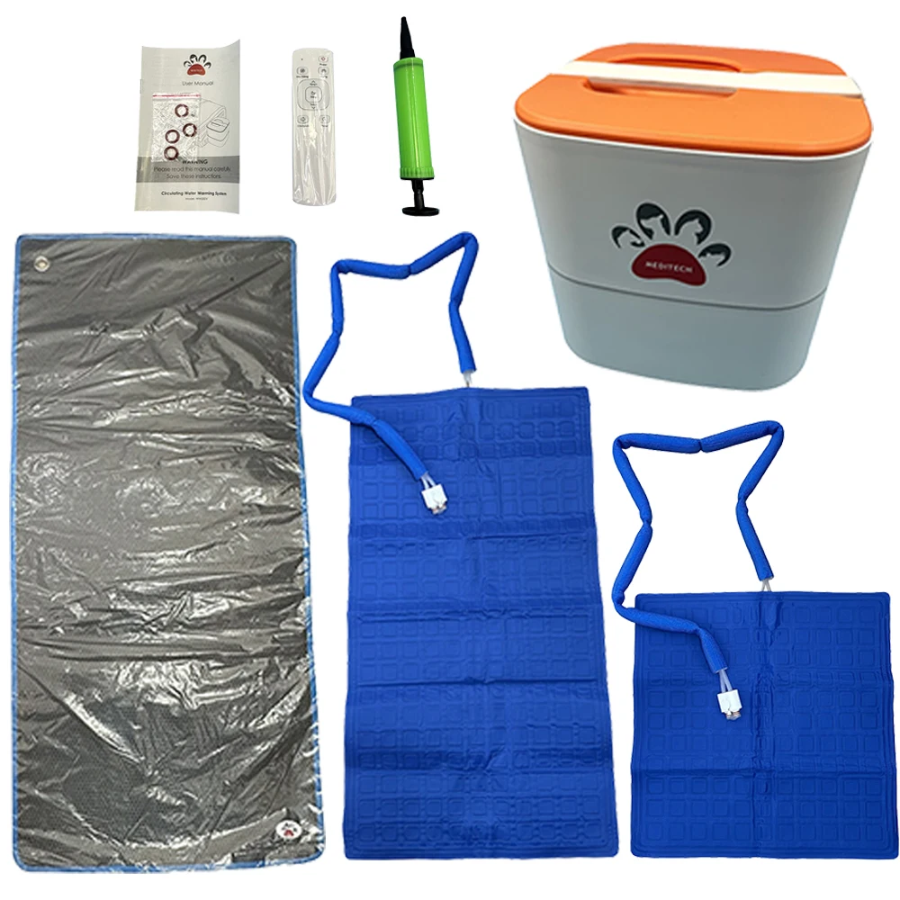 Sistema de manta de aislamiento para el cuidado de mascotas, máquina de circulación de agua para cirugía Animal, reutilizable, WM300V