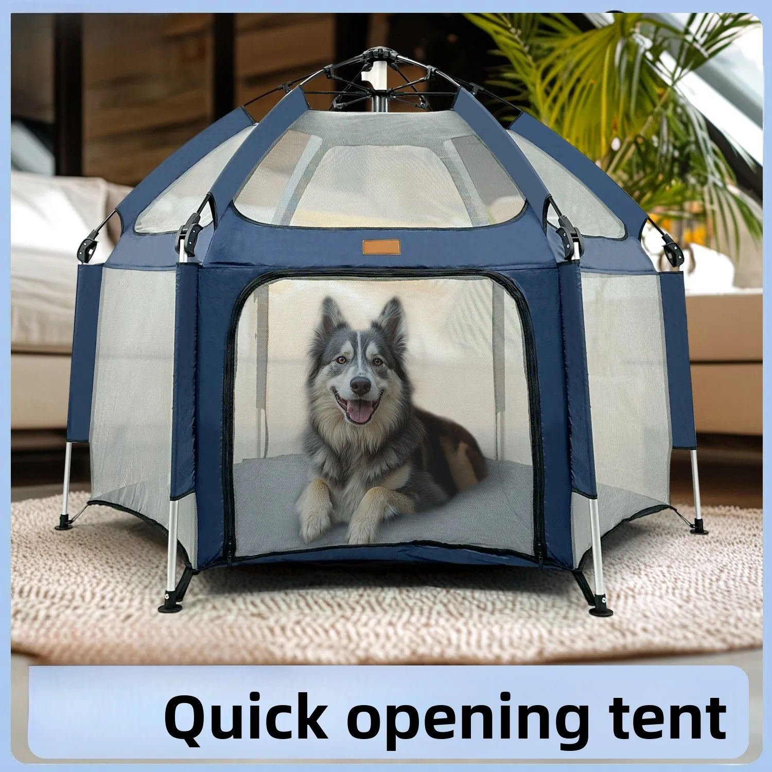 Tienda para perros de apertura rápida, valla plegable para exteriores, playa, hogar, tienda interior para gatos, productos para mascotas - imagen 3