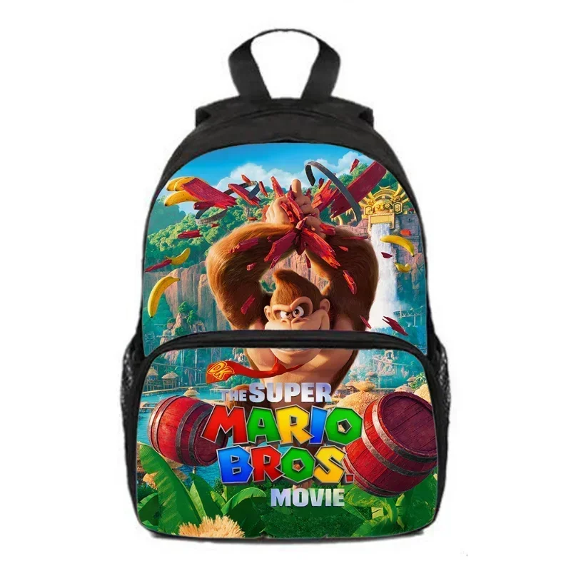 Mochila escolar de Super Marios Bros, figura de Anime, Luigi, mochila de dibujos animados para guardería primaria, juguete de regalo de Navidad, novedad de 2024 - imagen 5