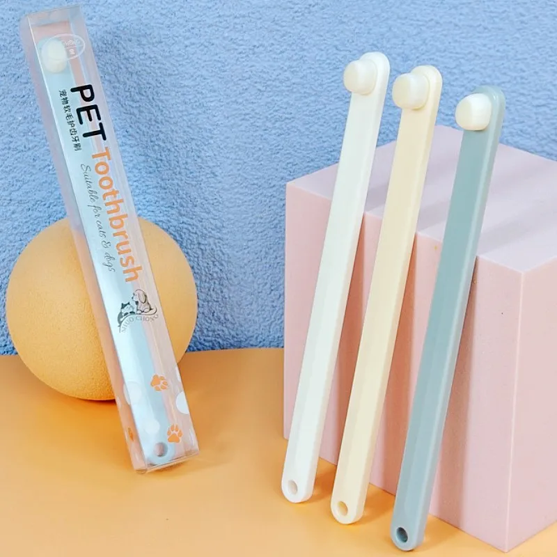 Cepillo de dientes para mascotas, cepillos de dientes de cabeza pequeña para perros, cepillo de pelo suave y denso para limpieza de dientes de perros, cuidado bucal, suministros para mascotas