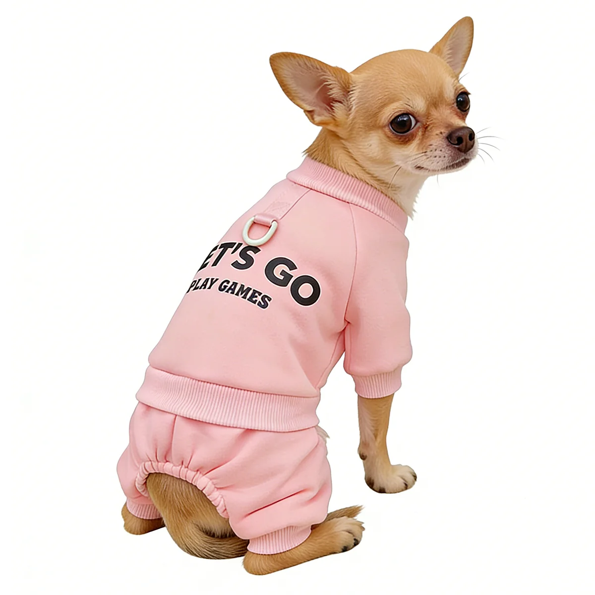 Mono de invierno con letras para perros Chihuahuas y Bichones – Algodón suave - imagen 3