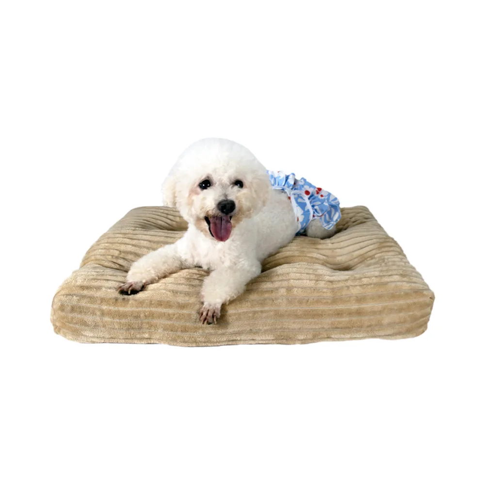 Alfombrilla de felpa corta para cama de perro, cojín extraíble y lavable para masaje de mascotas, suave, grueso, calmante, para cachorros, gatos y perros pequeños, medianos y grandes - imagen 4