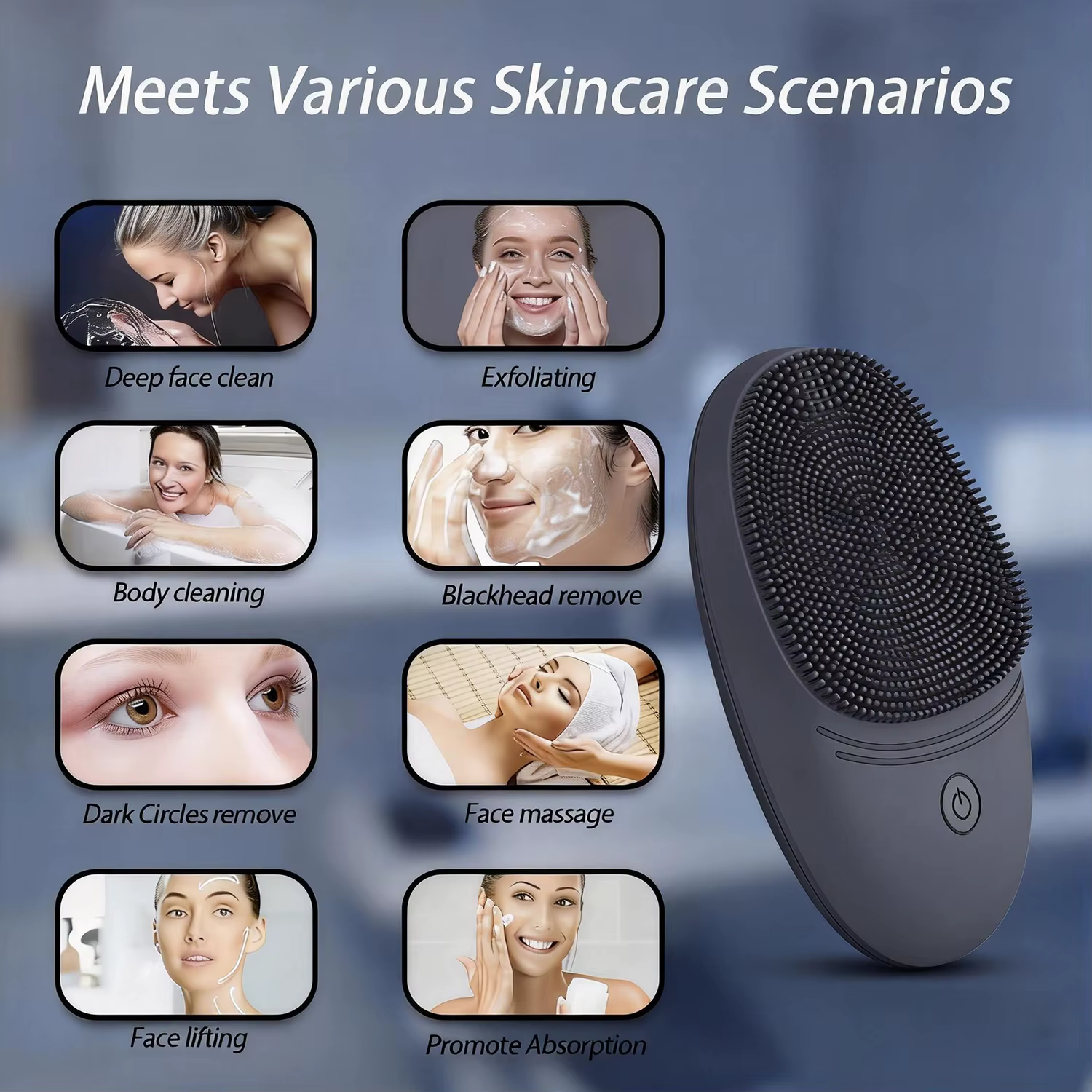 Cepillo facial de silicona para gatos y perros – higiene eficaz - imagen 5