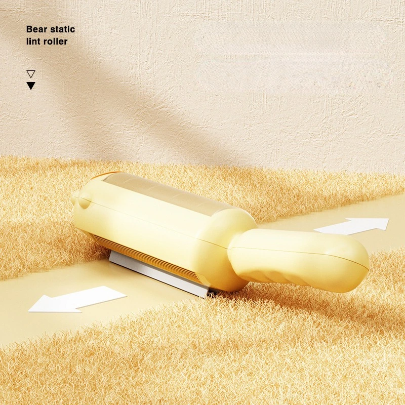 Cepillo de pelo de mascotas portátil, rodillo de adsorción electrostática, sábanas de cama, alfombras, sofás, máquina de eliminación de pelos - imagen 4