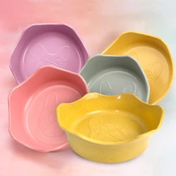 Cuenco antideslizante de bambú para gatos y perros – Durable y estable