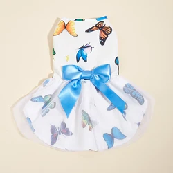 Vestido mariposa para perro pequeño y gatos - Ropa tul verano