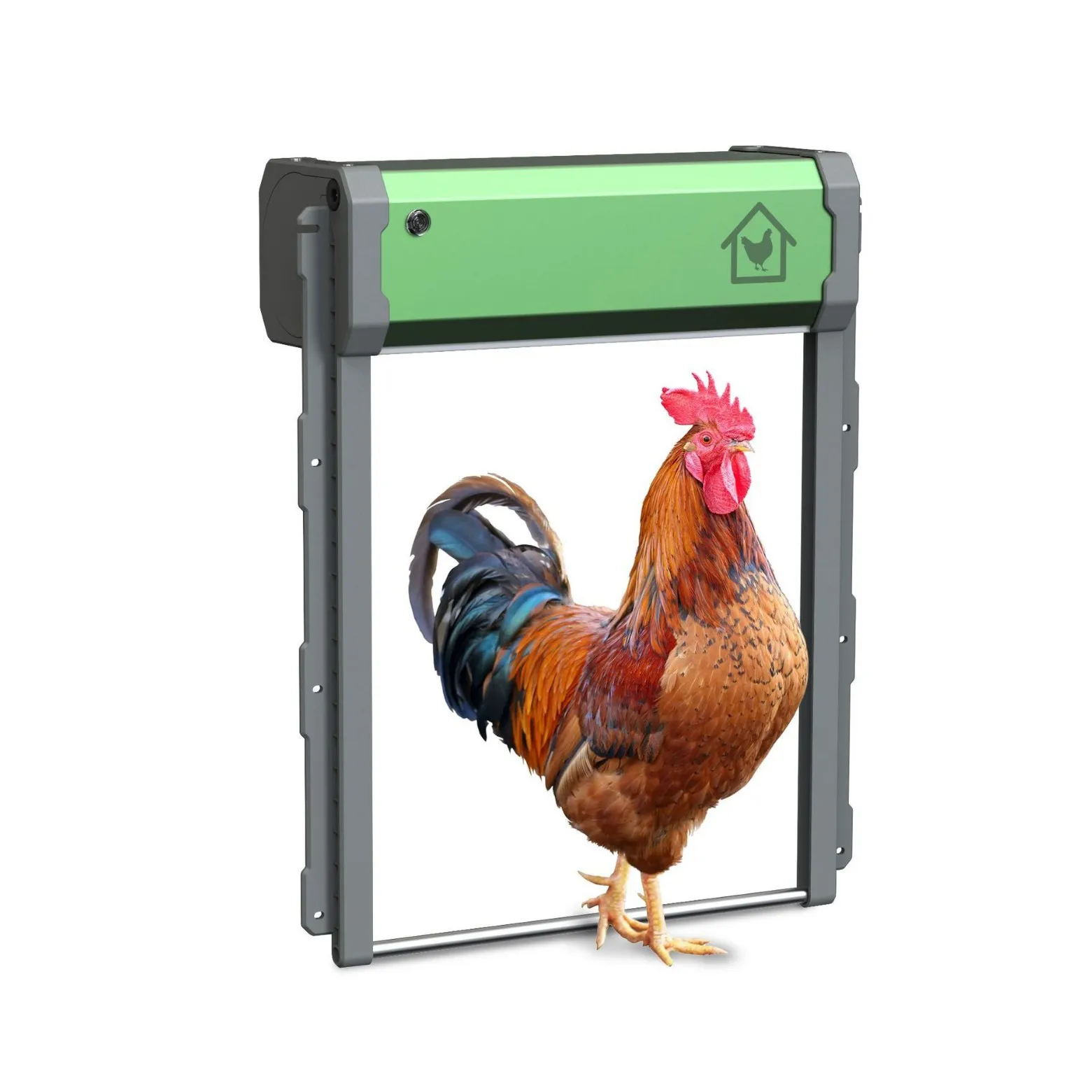 Puerta automática para casa de pollos, antipellizco, impermeable, detección de luz Solar, temporizador, Control remoto, puertas de persiana enrollable