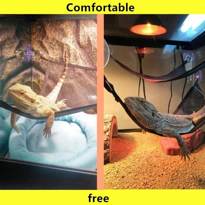 Hamaca para reptiles, tumbona, escalera, juego de accesorios para dragones barbudos grandes y pequeños, Anole Geckos, lagartos o serpientes, accesorios para reptiles - imagen 3