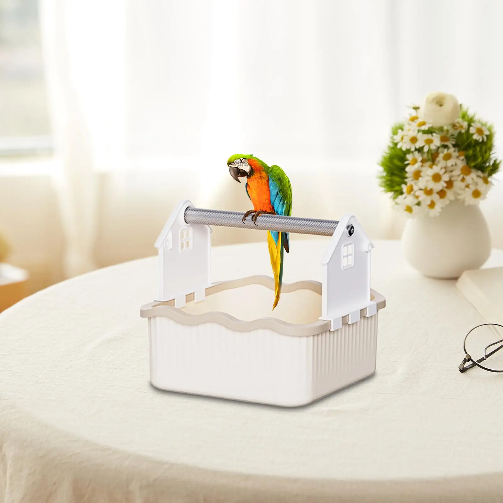Tabletop Parrot Stand, Desktop, Pet Supplies, Bird Gym, Bird Perch Stand, for Parakeets ,Lovebirds