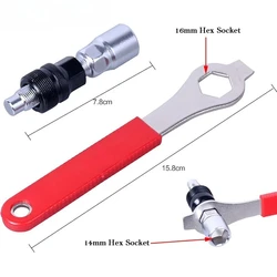 Extractor de pedalera para bicicleta, herramienta de reparación