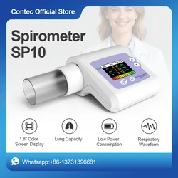 Espirómetro portátil SP10, dispositivo de volumen pulmonar, espirómetro, función de respiración, Vitalógrafo de diagnóstico, espirometría volumétrica