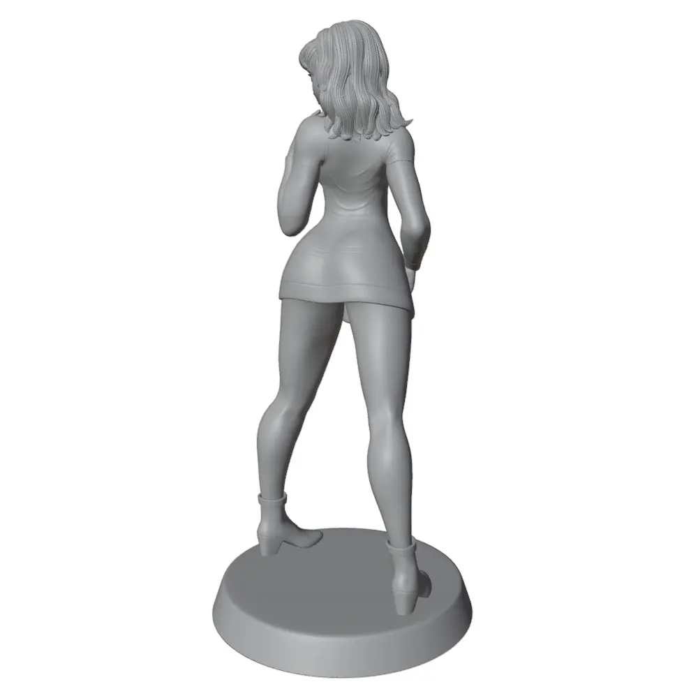 Kit de miniatura resina chica sexy sin montar ni pintar, gris 3D - imagen 4